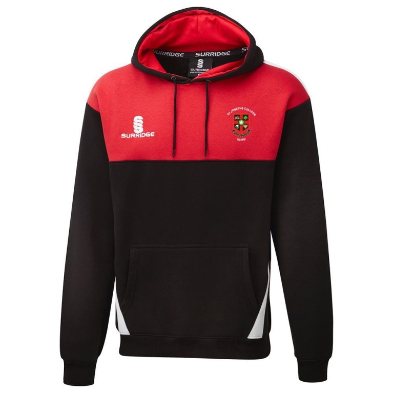 St Joseph's College Staff Blade Hoody Black/Red/White